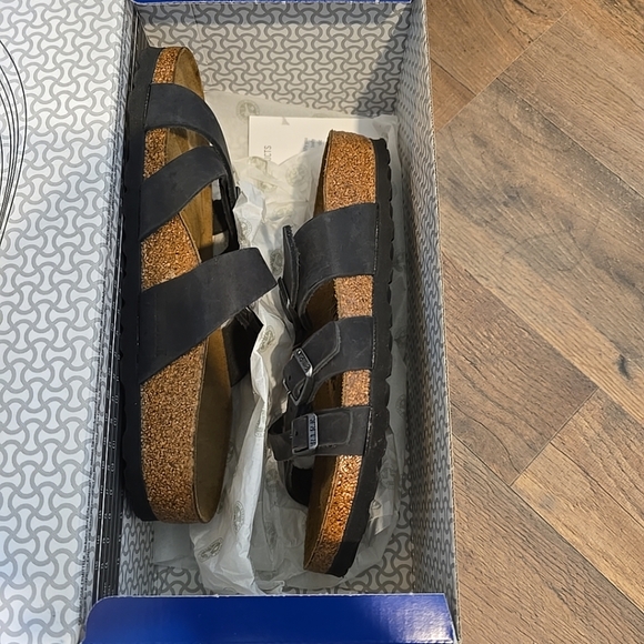 Womens Birkenstock Franca Black Narrow Fit EU 36 Size 5.5 Retail $135 - Picture 9 of 11